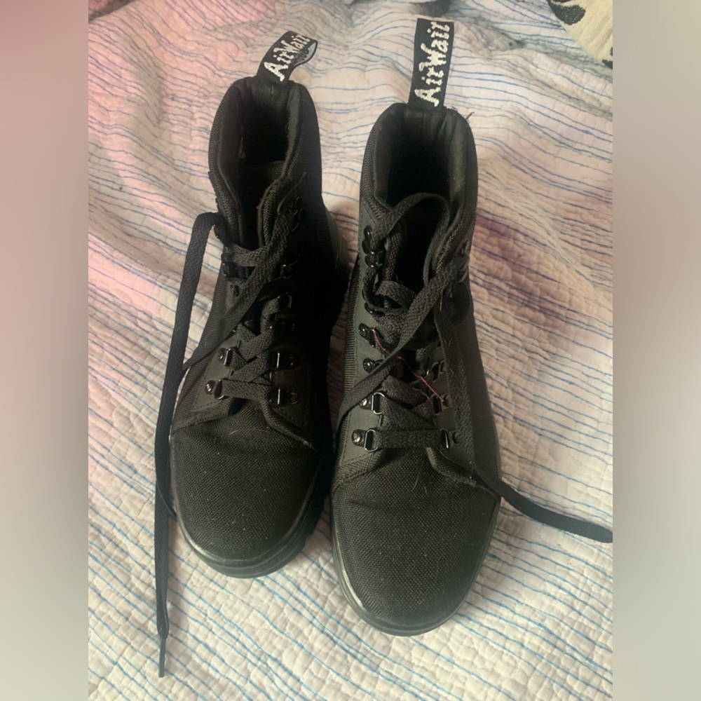 Dr Martens NIB Black Combs Poly Boots 39
